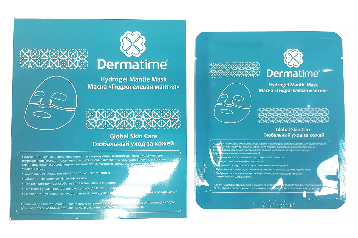 Маска «Гидрогелевая мантия» Hydrogel Mantle Mask | Dermatime. Цена от 750 р. Купить с доставкой по Москве и России