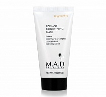 Восстанавливающая маска для нормализации тона кожи Radiant Brightening Mask, 60 г | M.A.D Skincare
