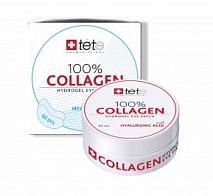 Гидроколлагеновые патчи для глаз с гиалуроновой кислотой (100 % Collagen Hydrogel Eye Patch) | TETE