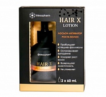 Лосьон-активатор роста волос Hair X lotion, 2 флакона по 60 мл | АНГИОФАРМ (ANGIOFARM)