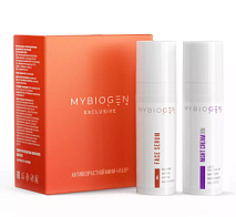 Anti-age Mini Kit Антивозрастной мини набор для лица Mybiogen (Пептидная сыворотка для лица Face Serum «DNA Wellness», 15 мл + Ночной обновляющий крем для лица Night Cream «ReNew», 15 мл)