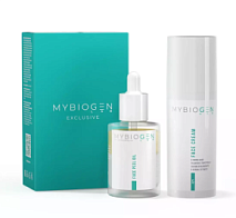 Набор для ночного омоложения тонкой и чувствительной кожи Mybiogen (Face Peel Oil, 30 мл + Face Cream «BASE», 50 мл )