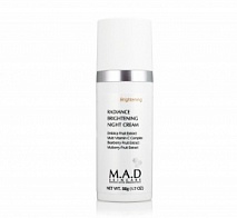 Ночной восстанавливающий крем выравнивающий тон кожи Radiance Brightening Night Cream, 50 г | M.A.D Skincare
