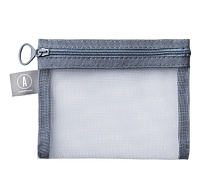 КОСМЕТИЧКА-СЕТОЧКА СЕРАЯ, 13х10 СМ